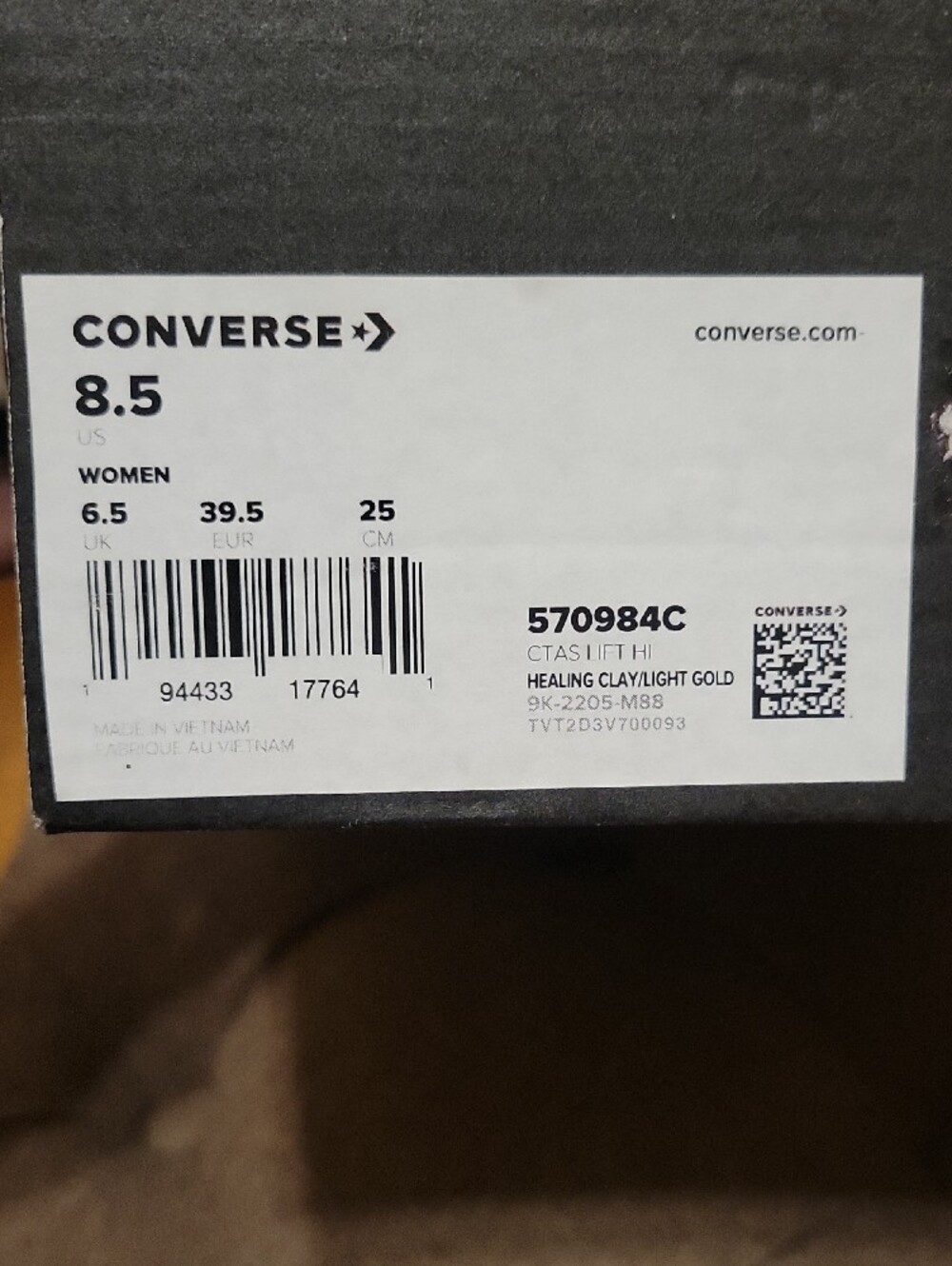 EUC Converse CTAS Hi Lift Metallic Shimmer Women's High Top Platform Sneakers - Picture 11 of 11